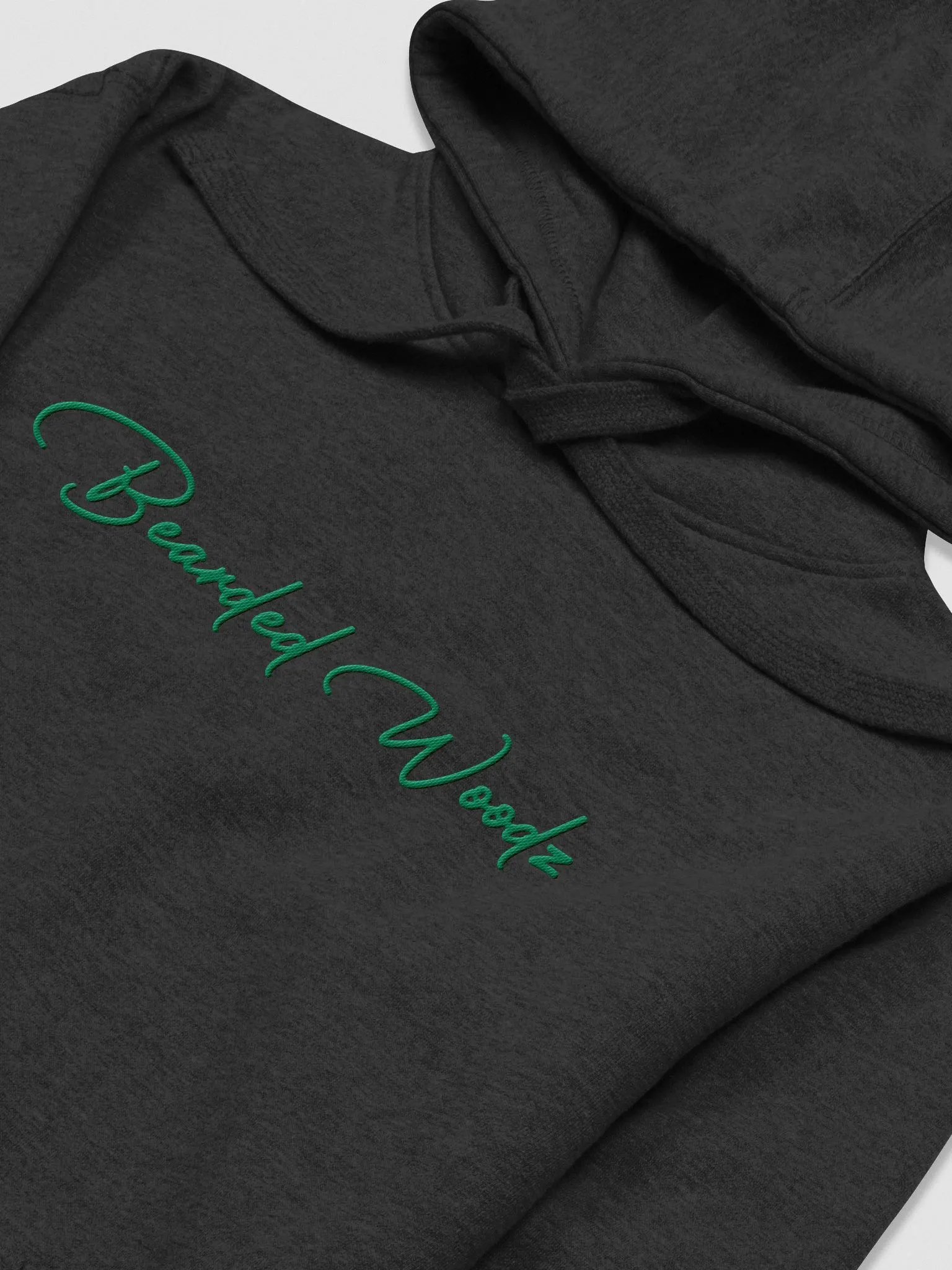 Women's Bearded Woodz Signature Hoodie (Green Embroidery) product image (2)