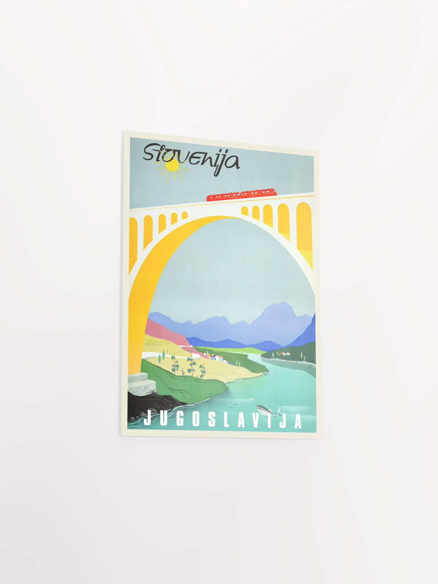 Yugoslavia, Slovenia/Slovenija, 1950s — retro vintage travel poster, retro travel art, retro travel wall art product image (8)