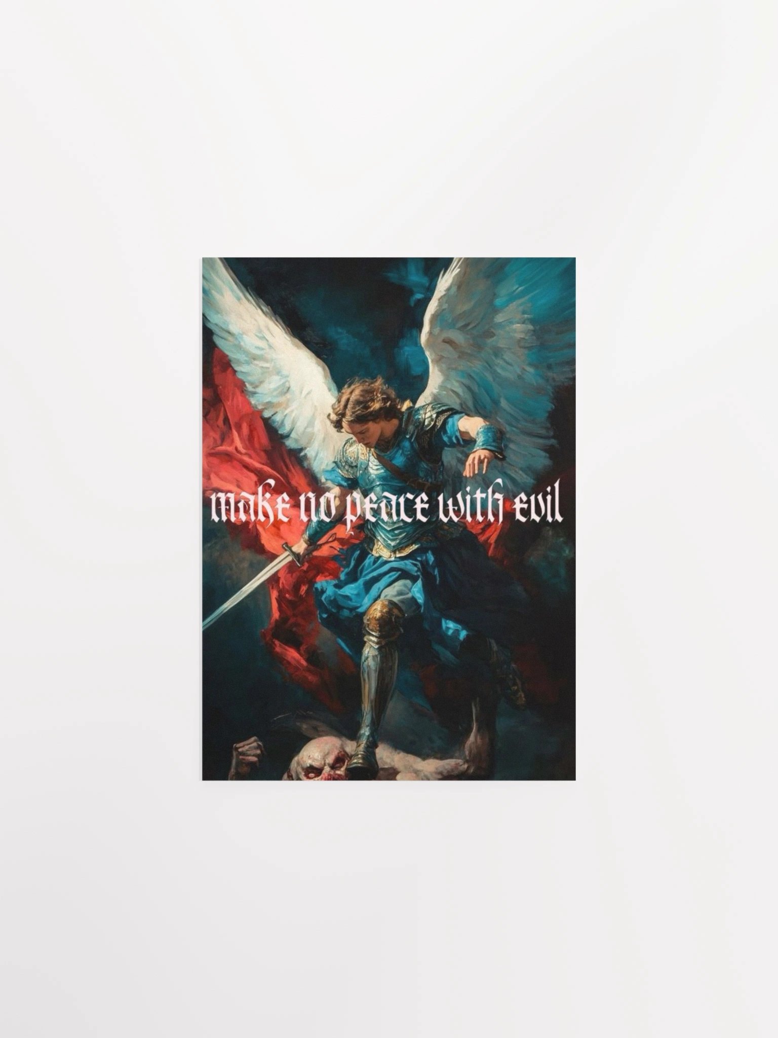 Make No Peace With Evil Saint Michael Poster product image (1)