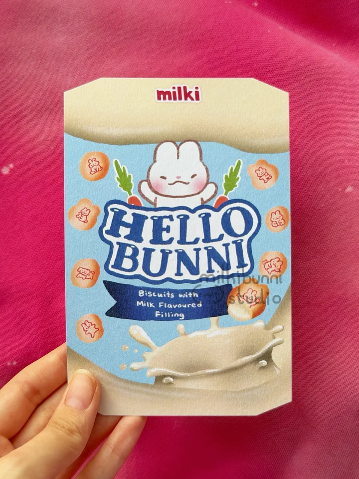 Milk Hello Bunni Postcard product image (2)