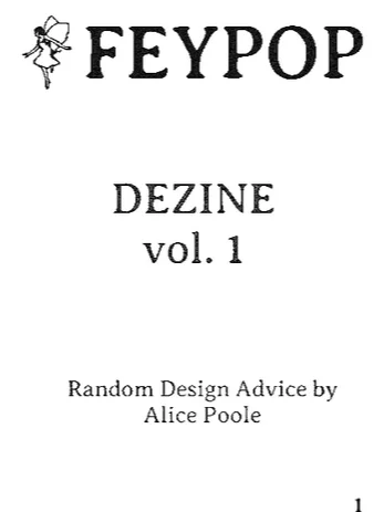 DeZine Vol. 1: Process product image (1)