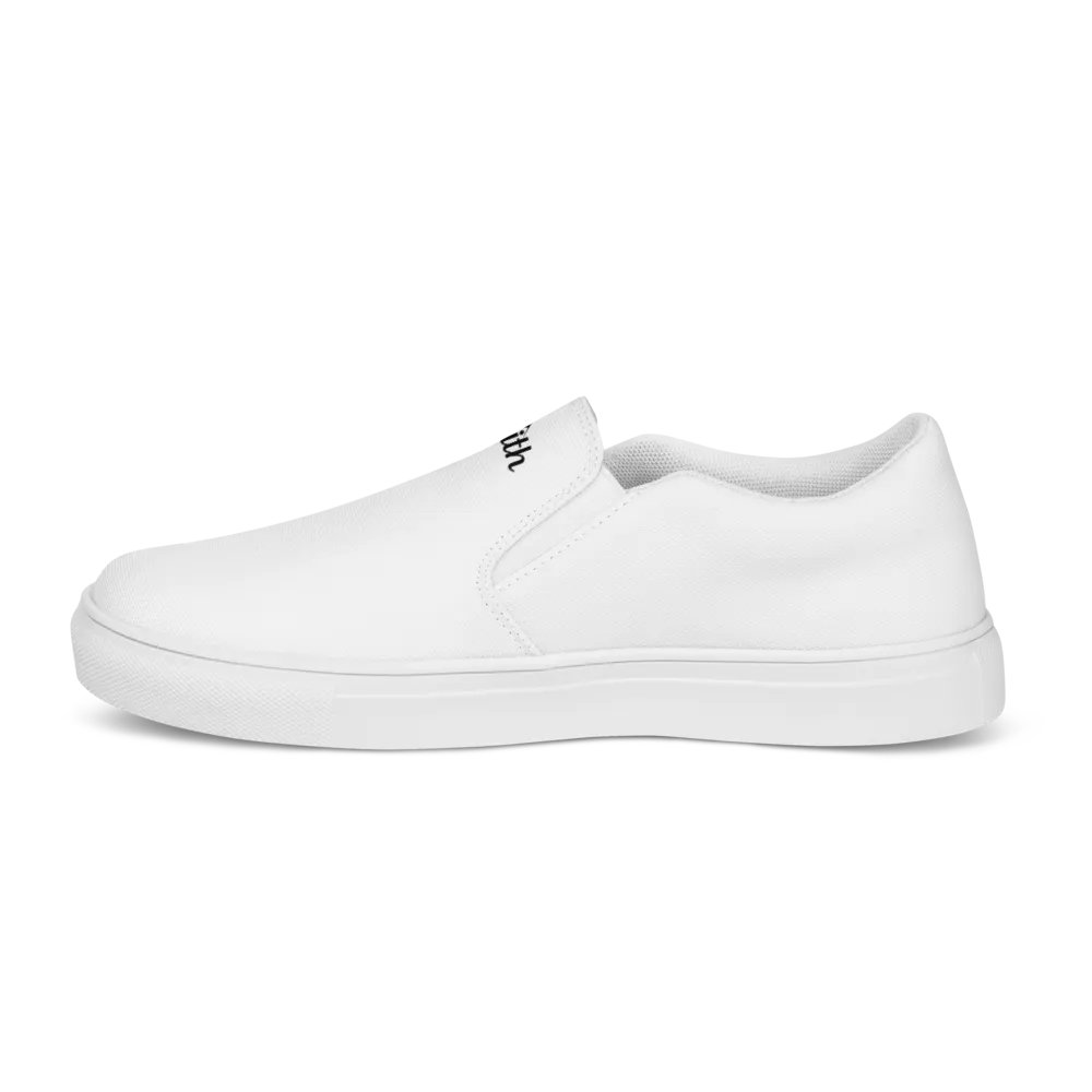 TDS Music Women's Zenith Slip-On Canvas Shoes - White, Comfortable, Handmade product image (11)