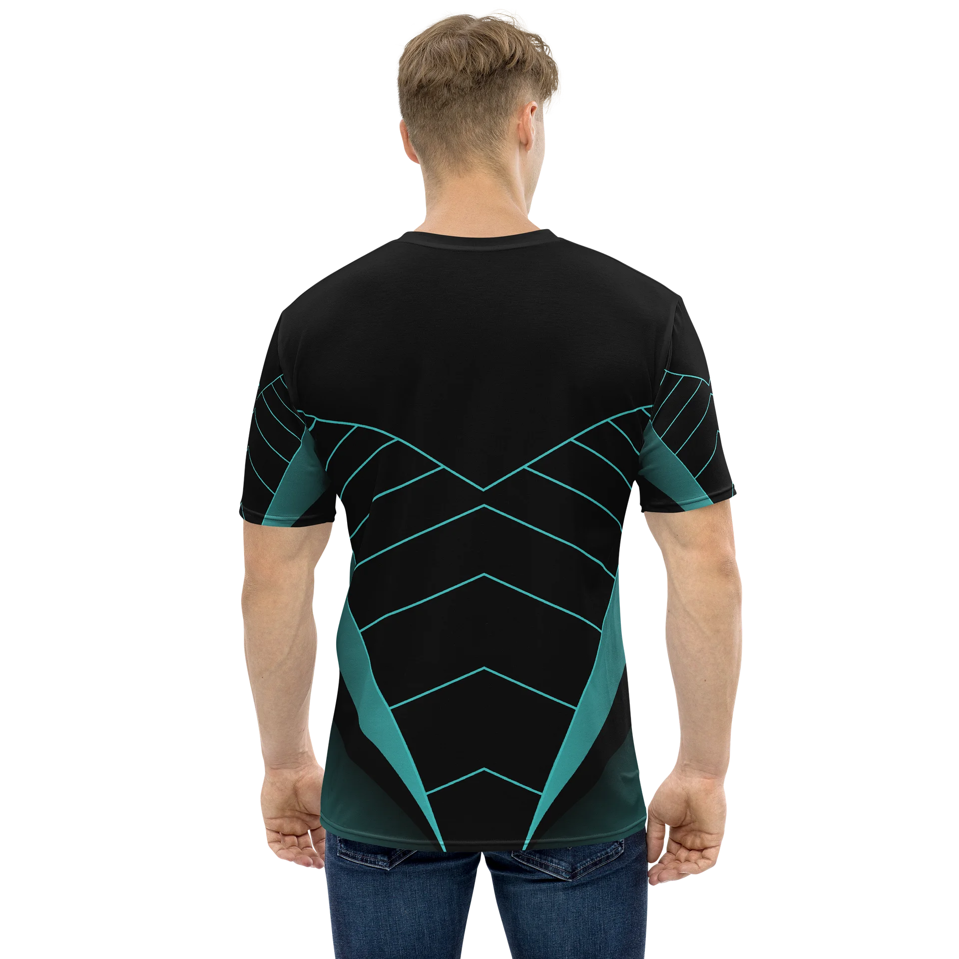 Neon Vortex Geometric Tee product image (4)