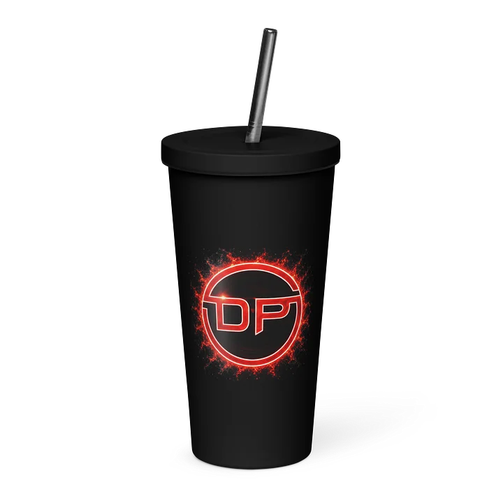 20 oz Insulated Tumbler with a Straw - Dust paranormal Fire product image (1)