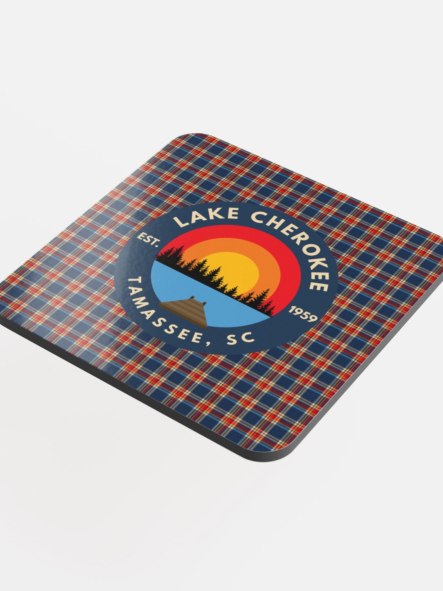 LC Plaid Sunset Coasters product image (4)