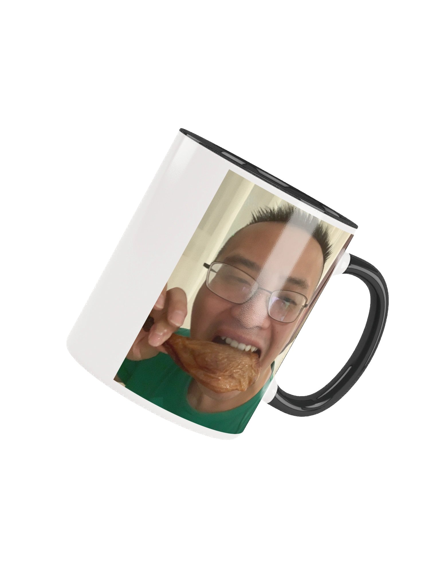 Ceramic Mug with Color Inside: eat duck product image (55)