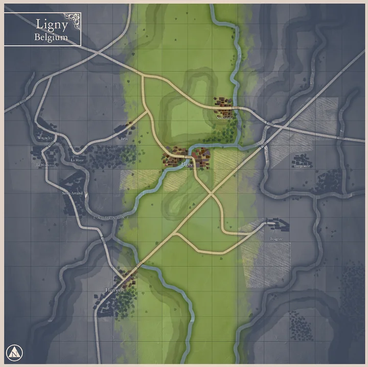 Ligny battle map. product image (2)