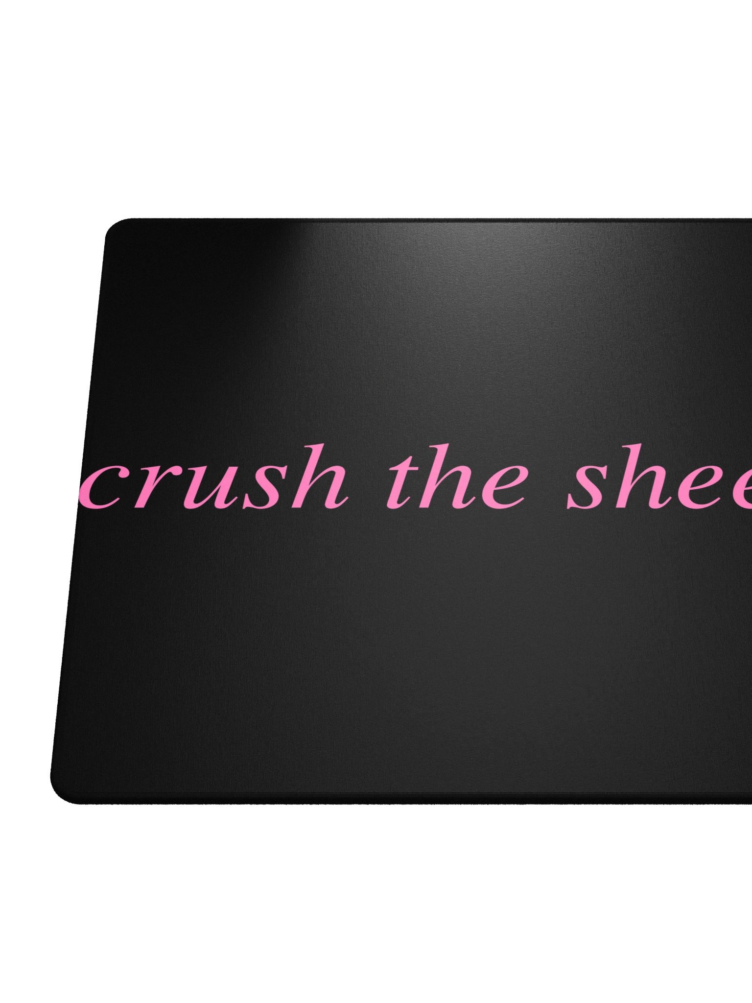 No ShopCo | Crush the Sheeple Gaming Mouse Pad - Pink on Black product image (6)