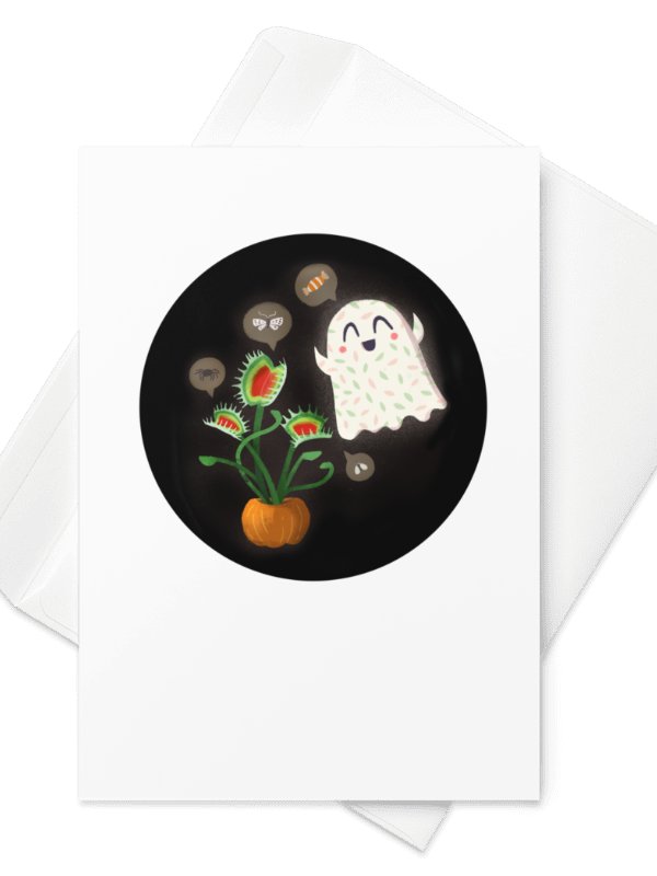 Little Ghost Plant-Lover - Greeting Card product image (2)