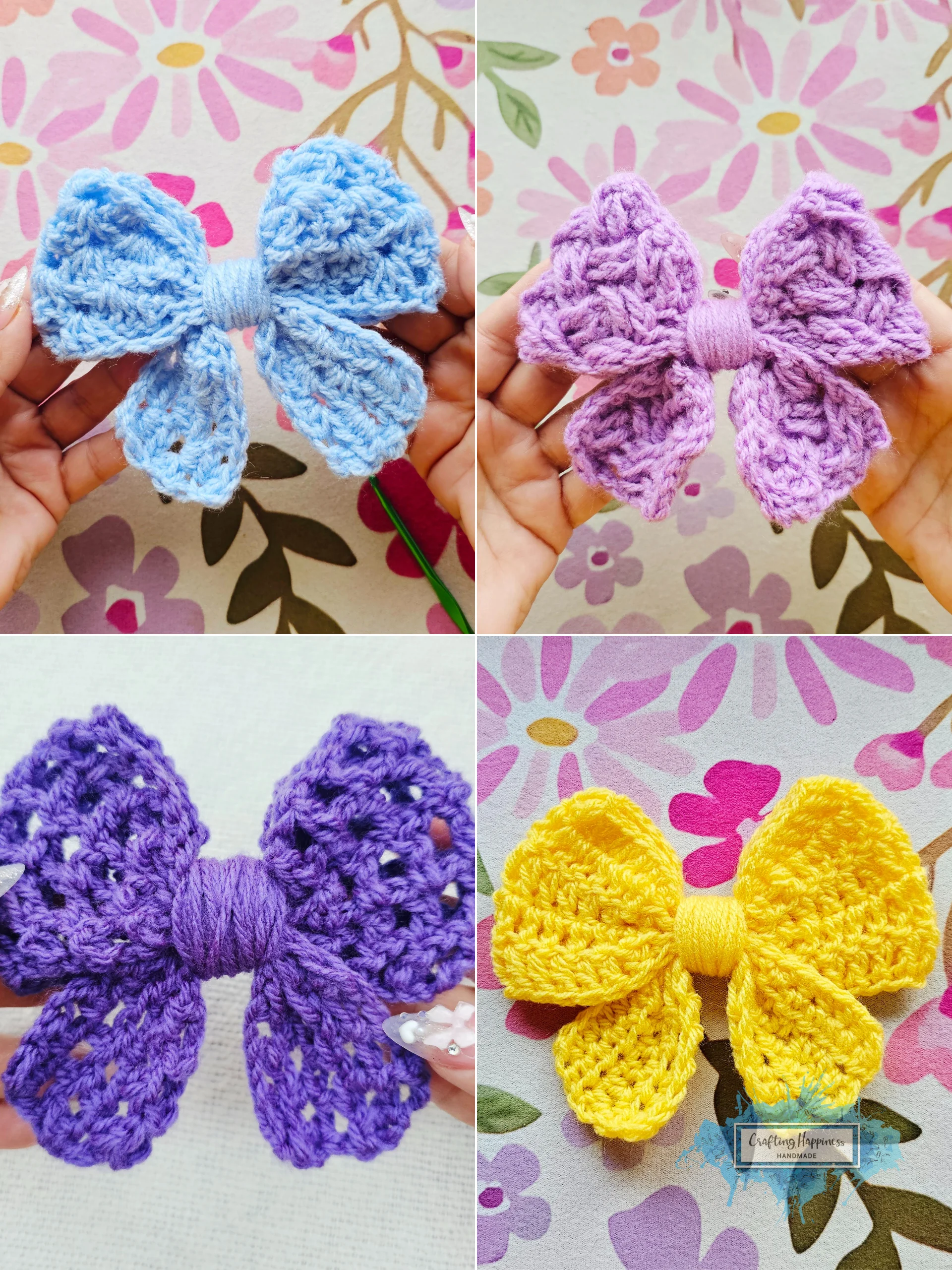 Crochet Bow Patterns | 4 Easy Accessory Designs (PDF) product image (1)