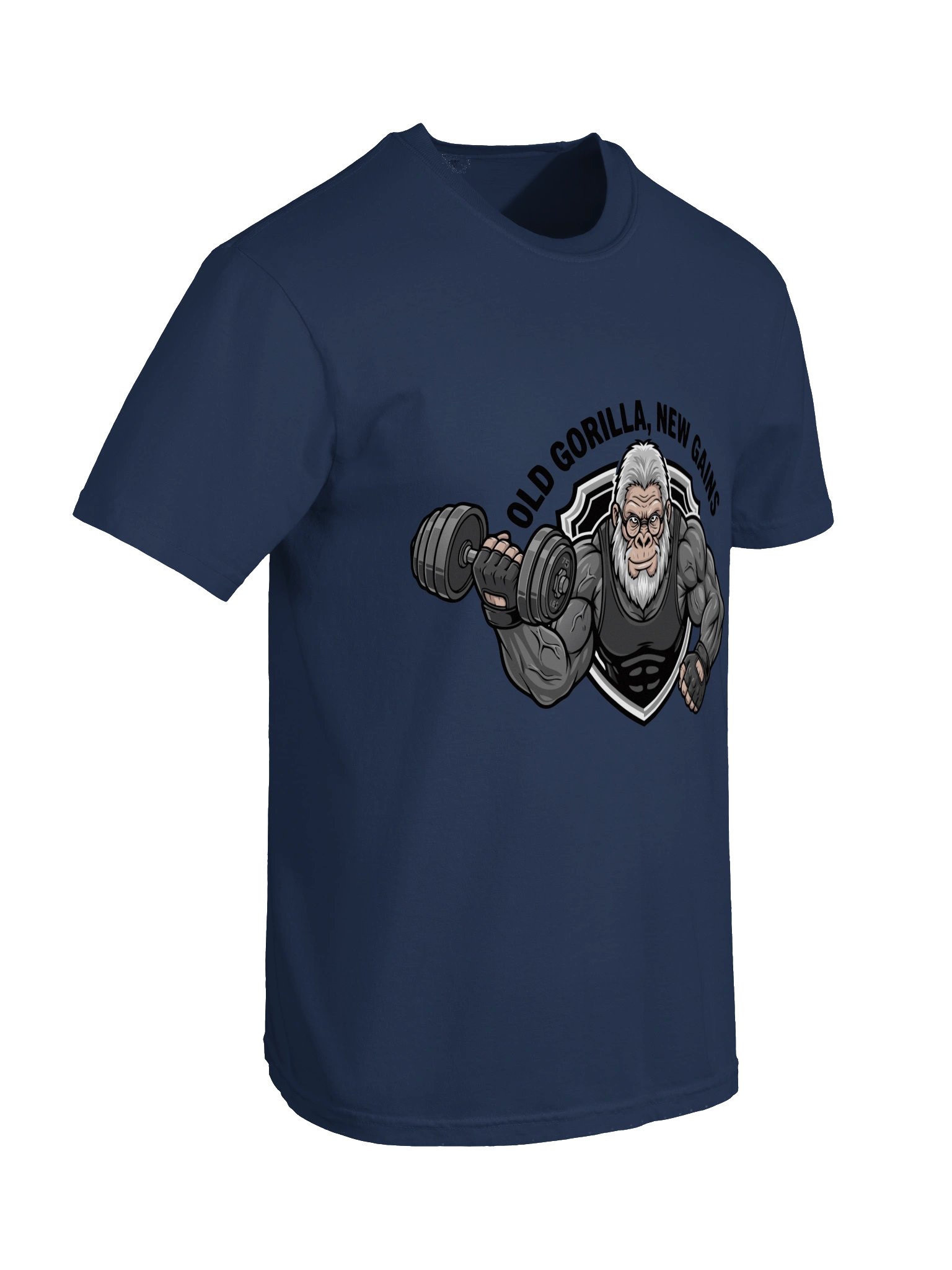 Old Gorilla, New Gains - Funny Bodybuilder T-Shirt product image (5)