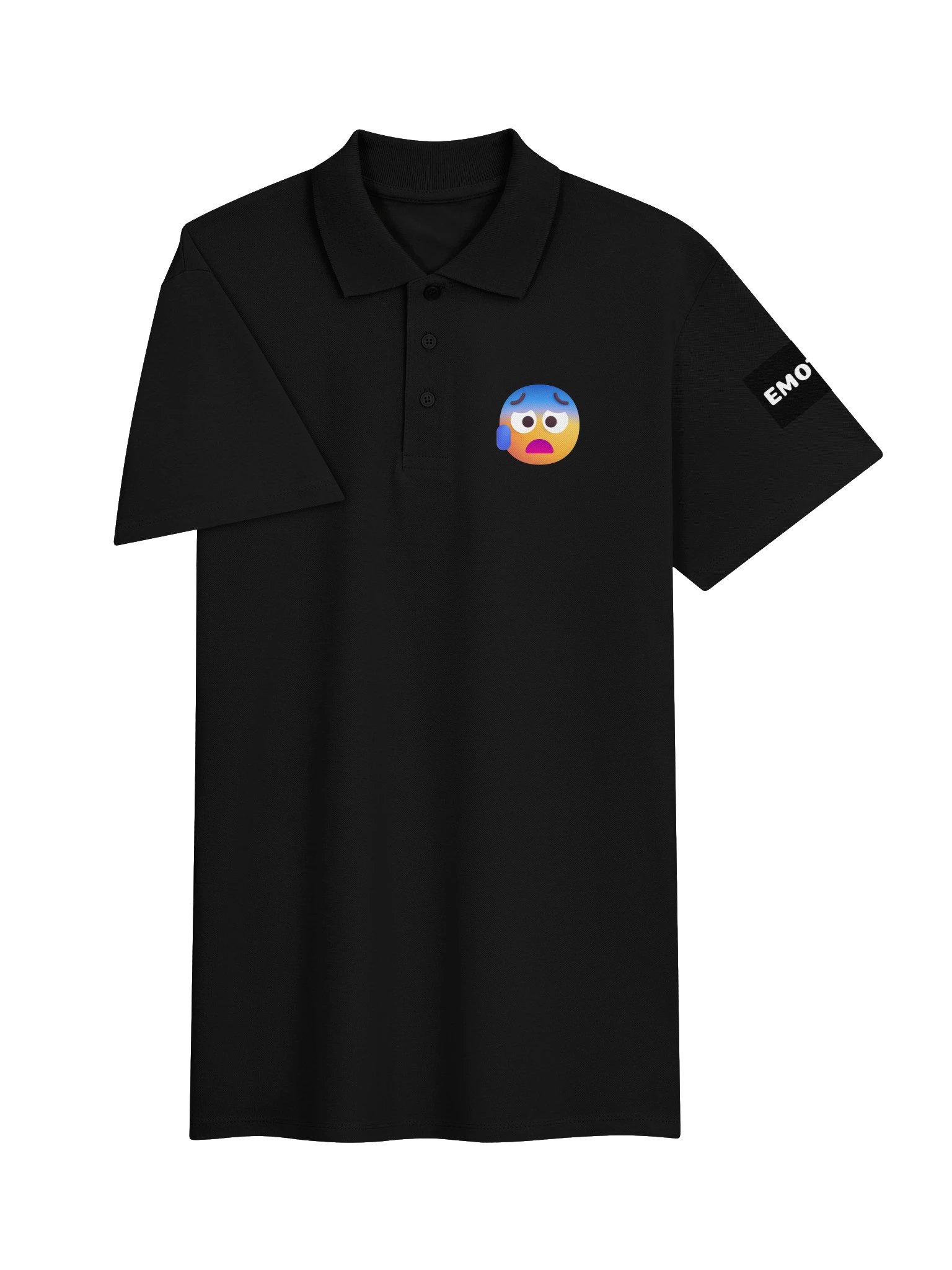 Anxious Face With Sweat Polo Shirt product image (5)