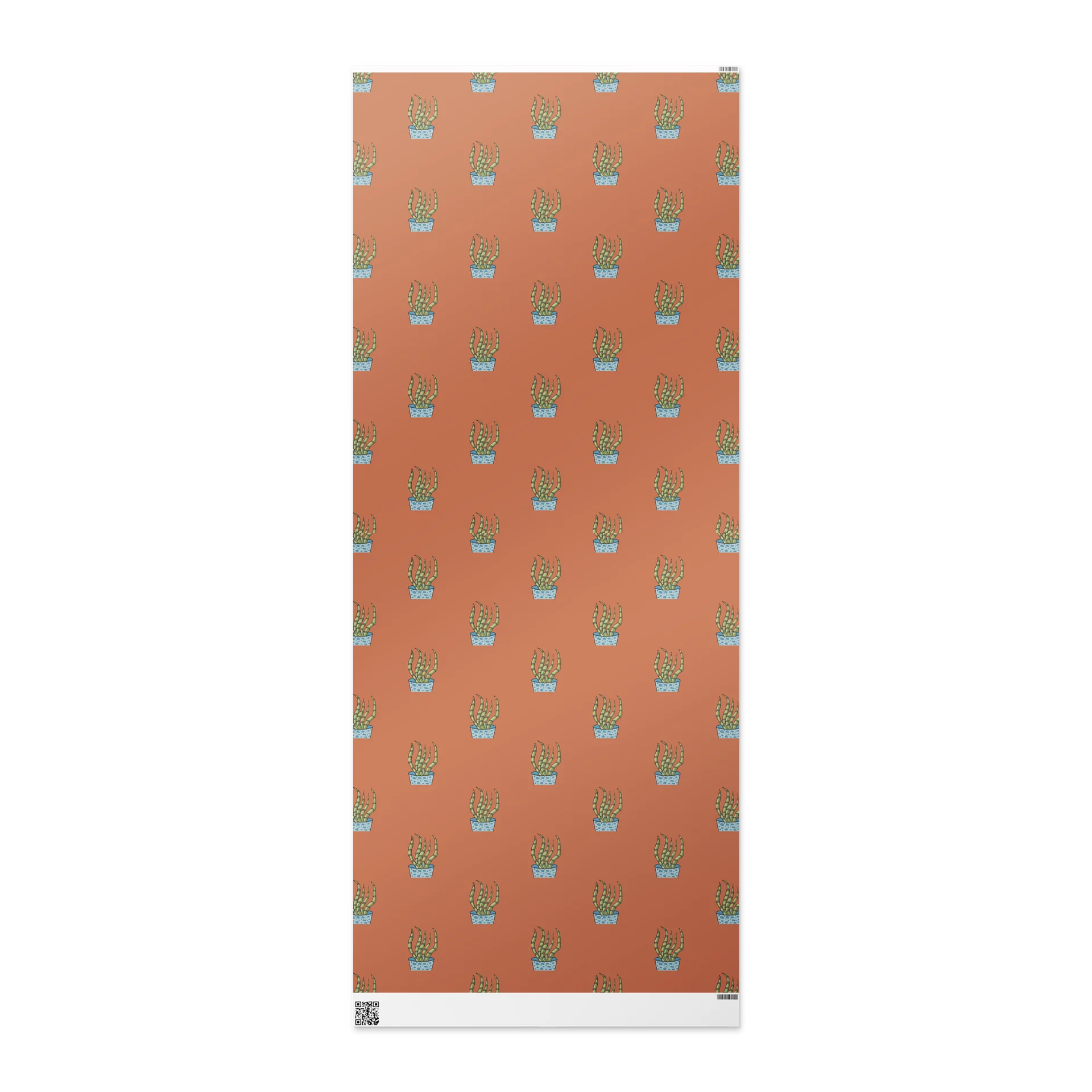 Snake Plant Botanical Classic Illustrated Gift Wrap, Matte or Glossy Finish product image (3)