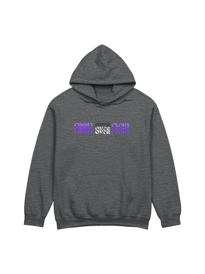 Christ Over Clout Christian Pullover Hoodie Faith Based Apparel Bold Kingdom Statement Christian Clothing product image (2)