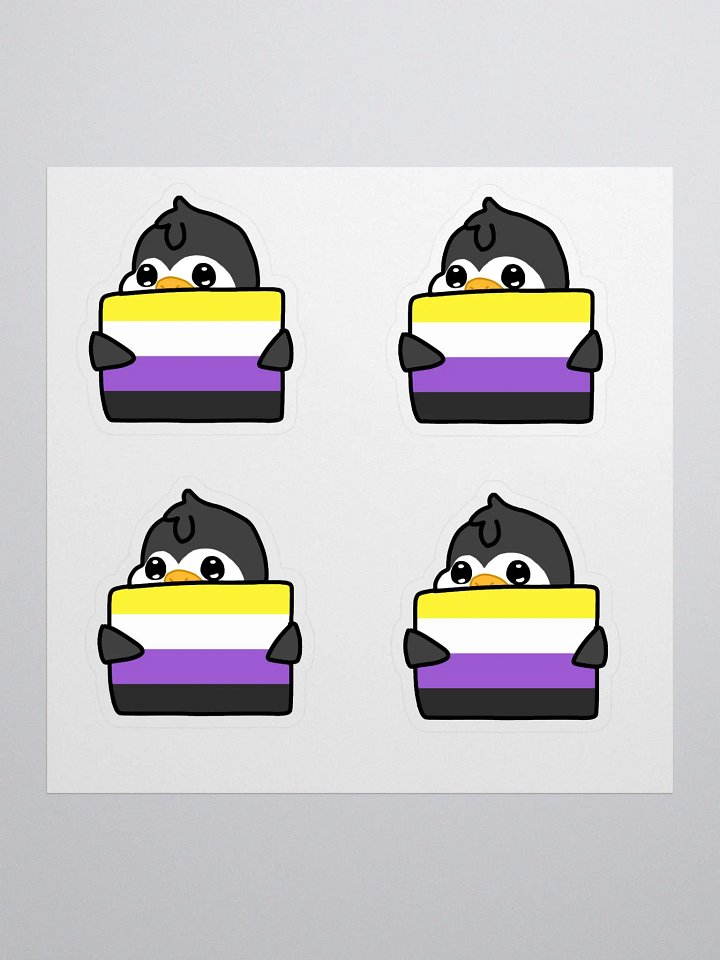 "Non-Binary Pride" Lil' Guy - Sticker Sheet product image (1)