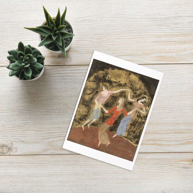 Foujita - Les Trois Danseuses - Blank Card product image (3)