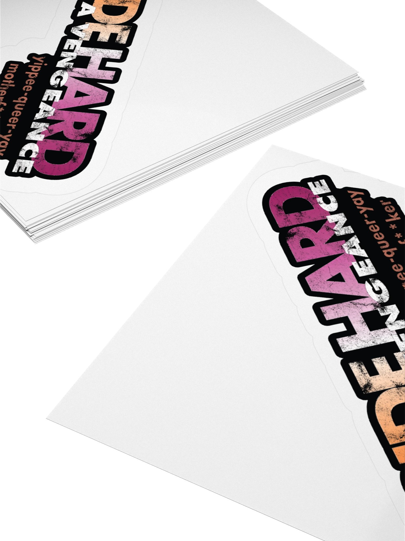 Lesbian "Pride Hard" Sticker product image (4)