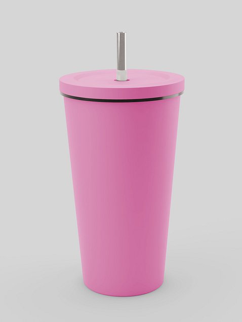 Photo showing Insulated Tumbler with a Straw