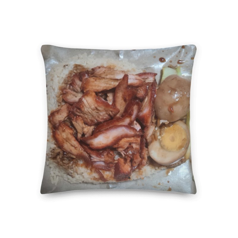 Char Siew Rice Decorative Pillow product image (1)
