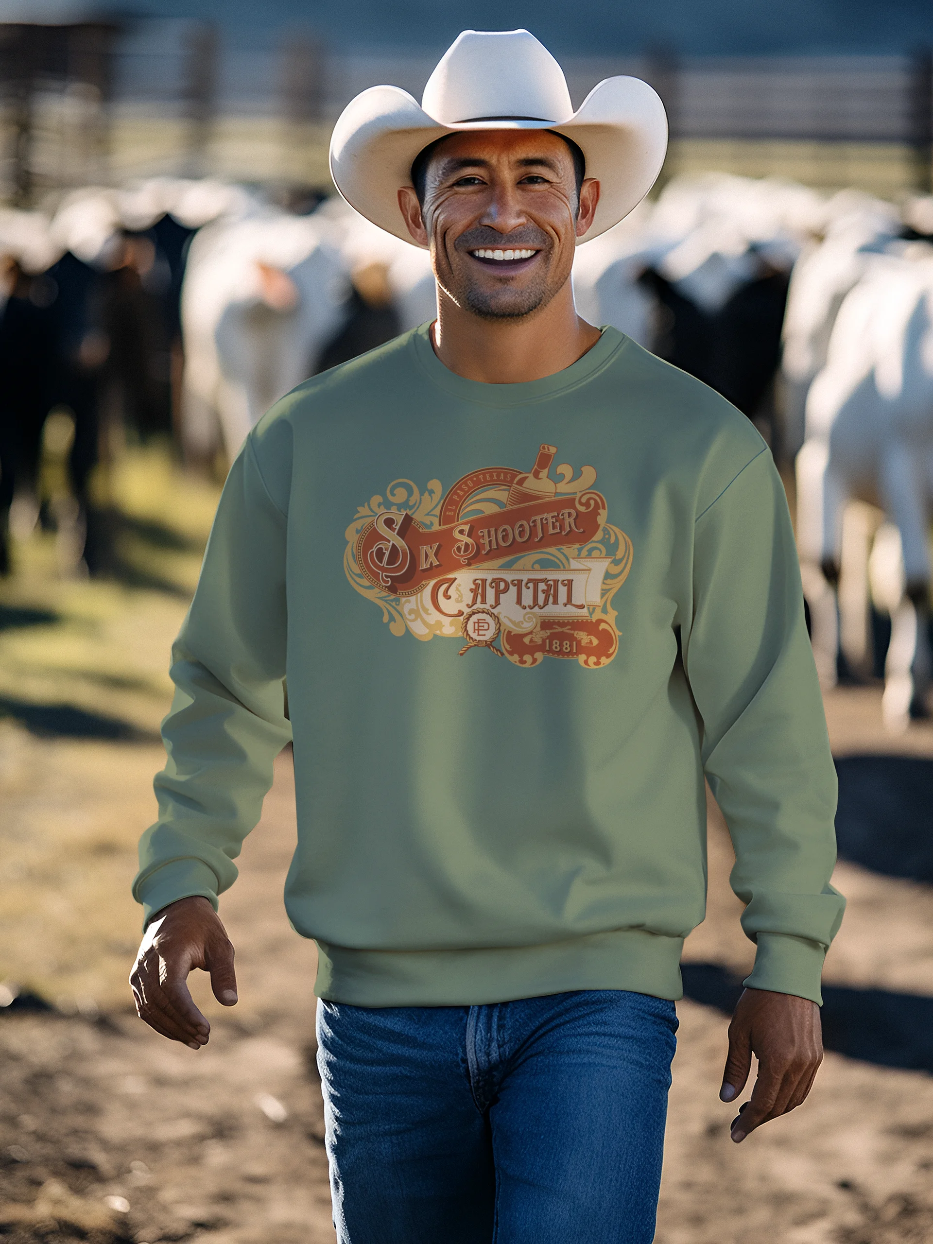 Vintage Six Shooter Capital Sweatshirt product image (50)