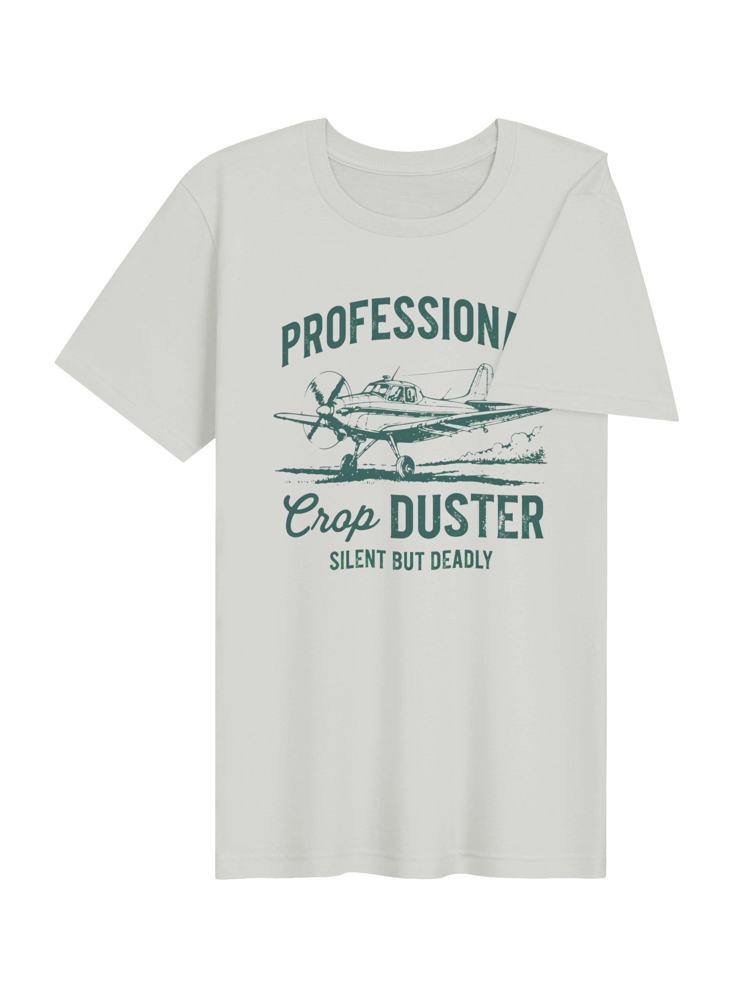 Professional Crop Duster T-Shirt | Silent But Deadly Funny Aviation Tee product image (16)