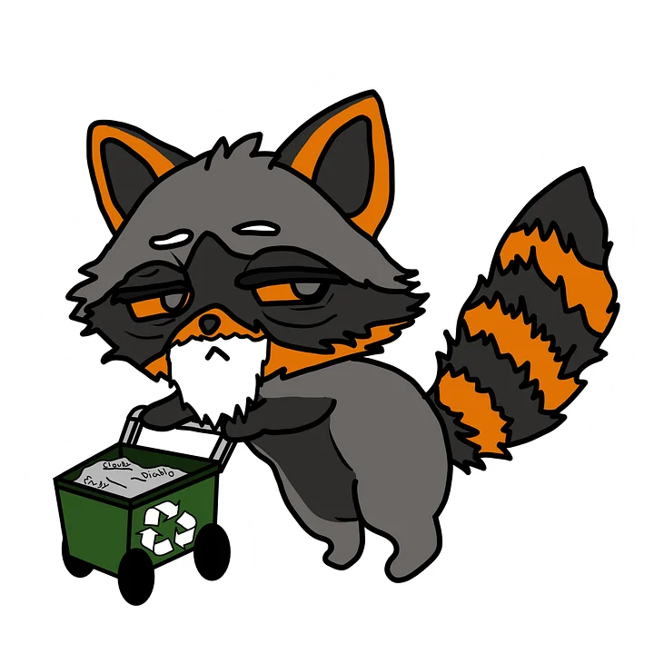 "Old Man Trashy" Sticker product image (1)