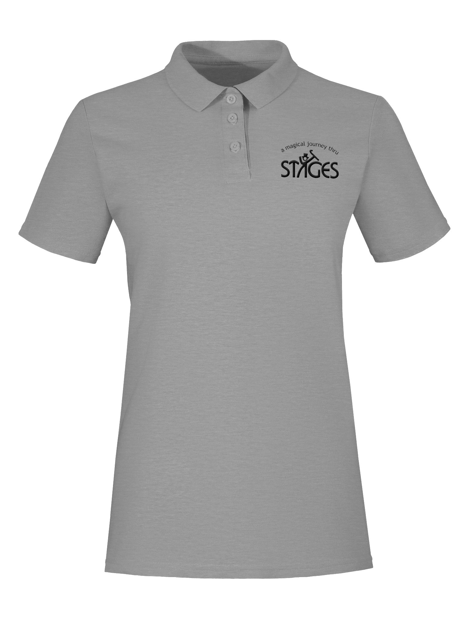 Feminine Polo - Light with Black Embroidered Stages Logo product image (7)