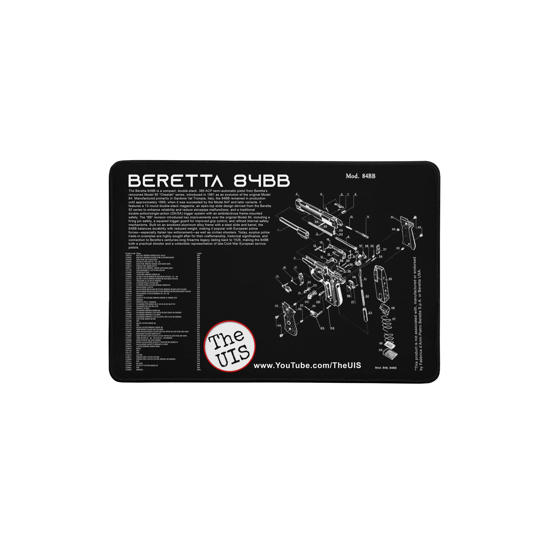 Beretta 84BB Work Mat product image (1)