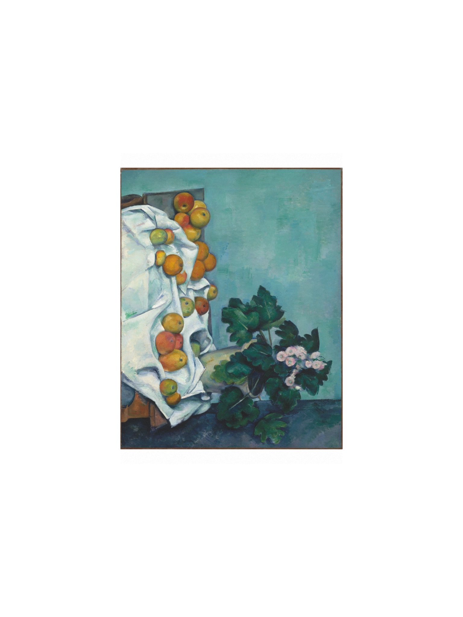 Cézanne, Still Life with Apples and a Pot of Primroses — Fine-Art Poster product image (1)