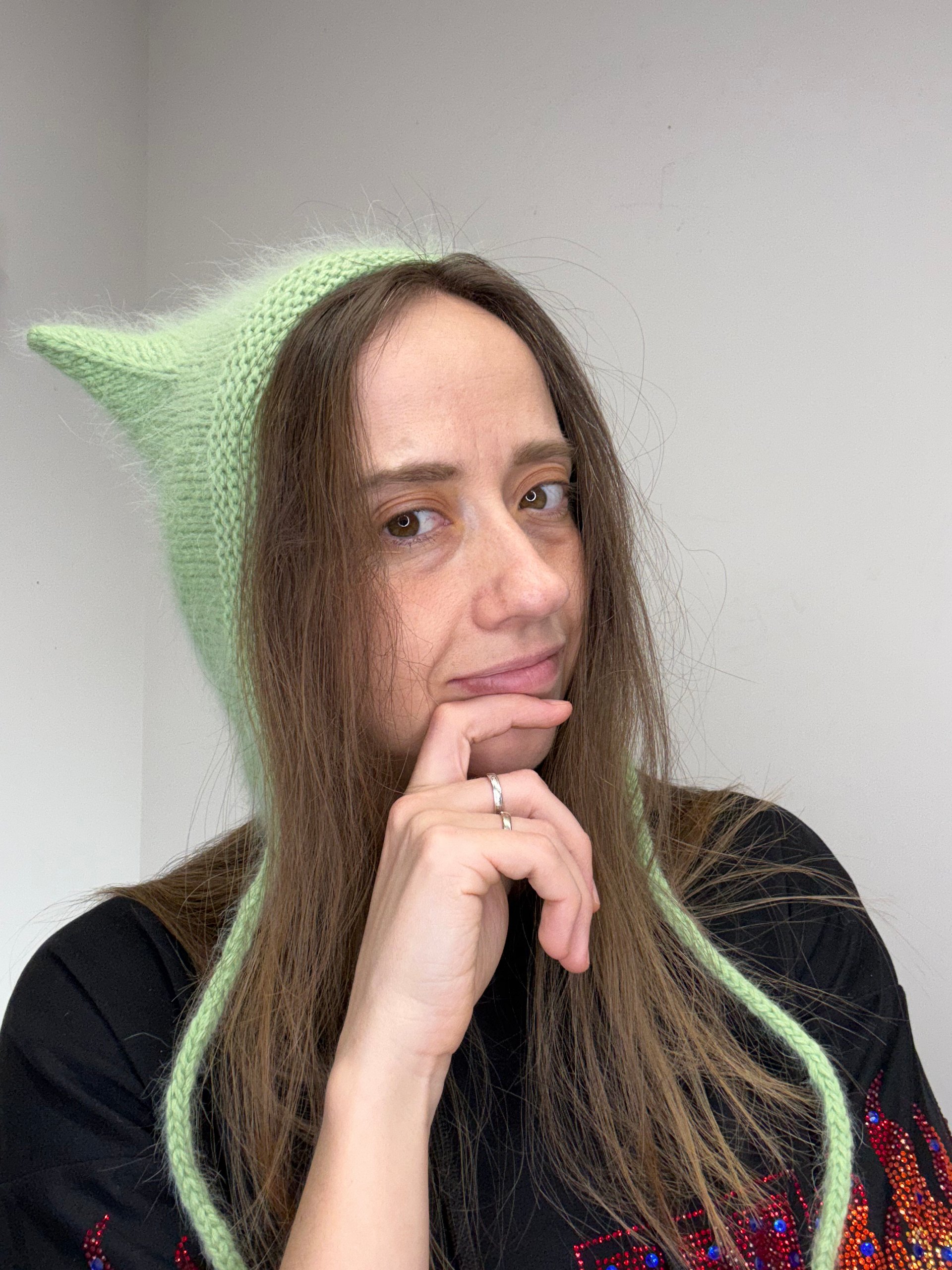 Knit Kitty Style Hat Pattern product image (12)