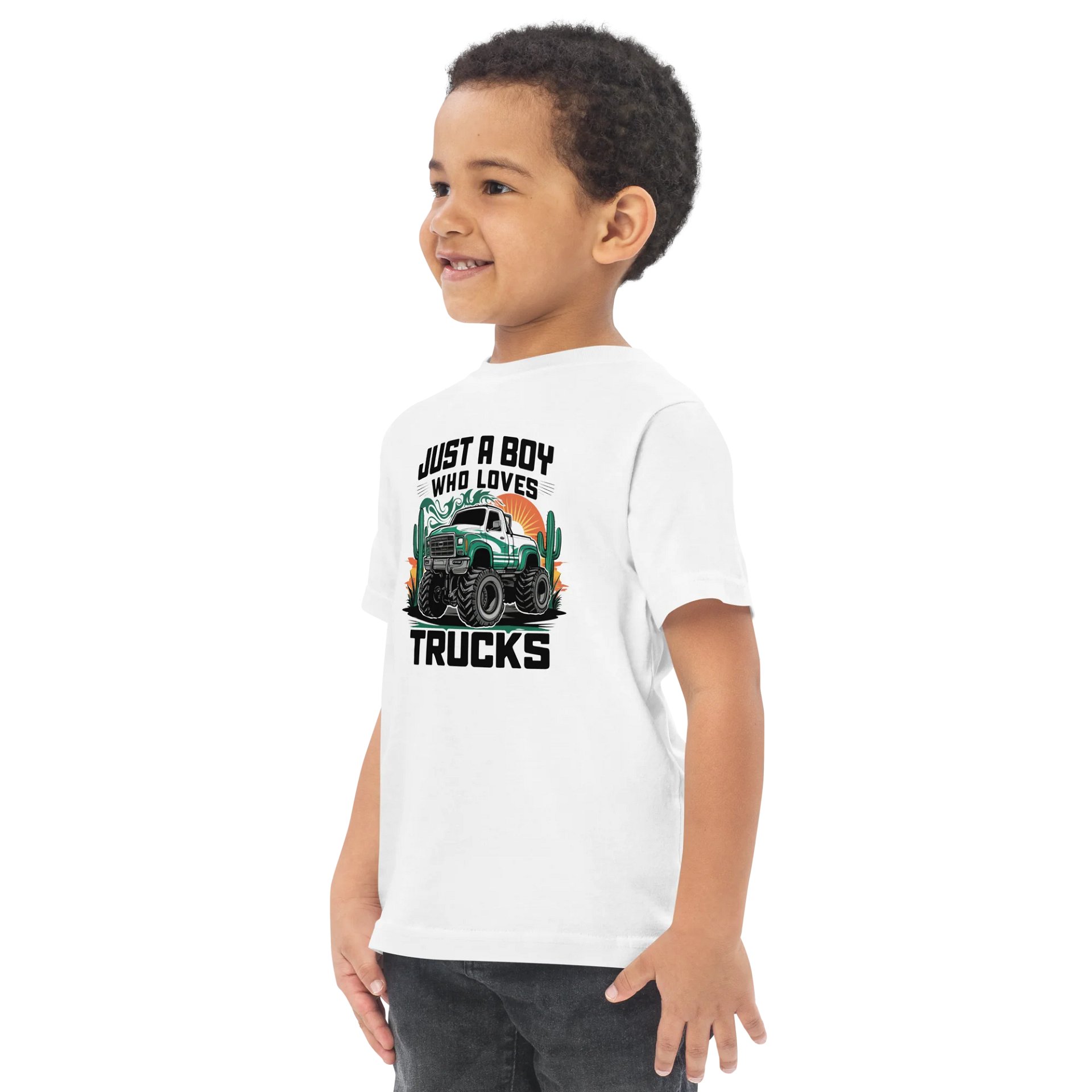 Just a Boy Who Loves Trucks Toddler Tee product image (4)