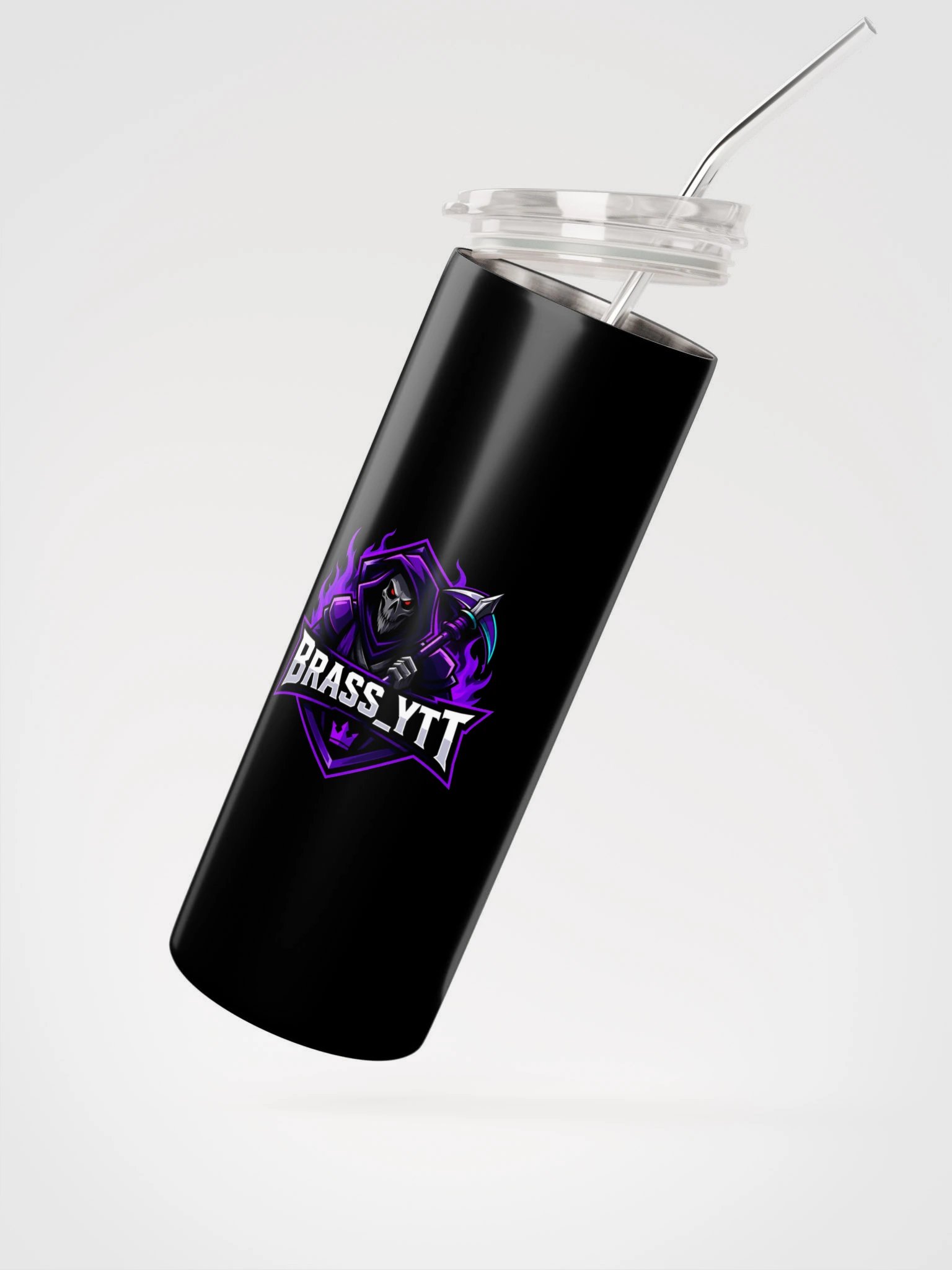 BRASS_YTT Stainless Steel Tumbler with Straw | Motiv 3 product image (3)