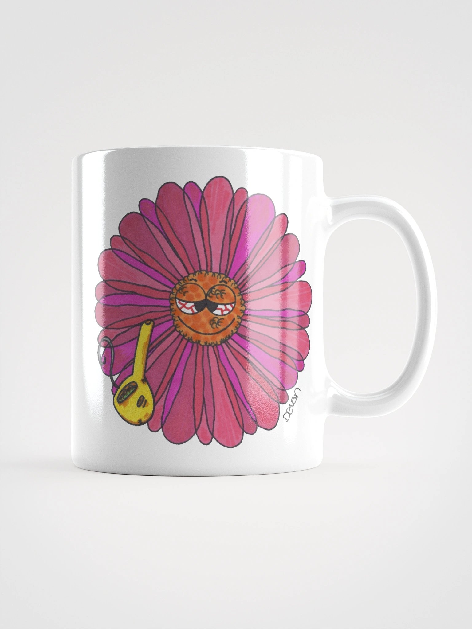 Pink Stoner Flower Mug product image (1)