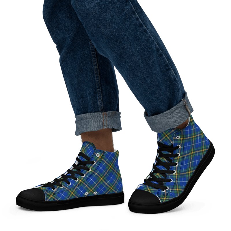 Nova Scotia Tartan Men's High Top Shoes product image (5)