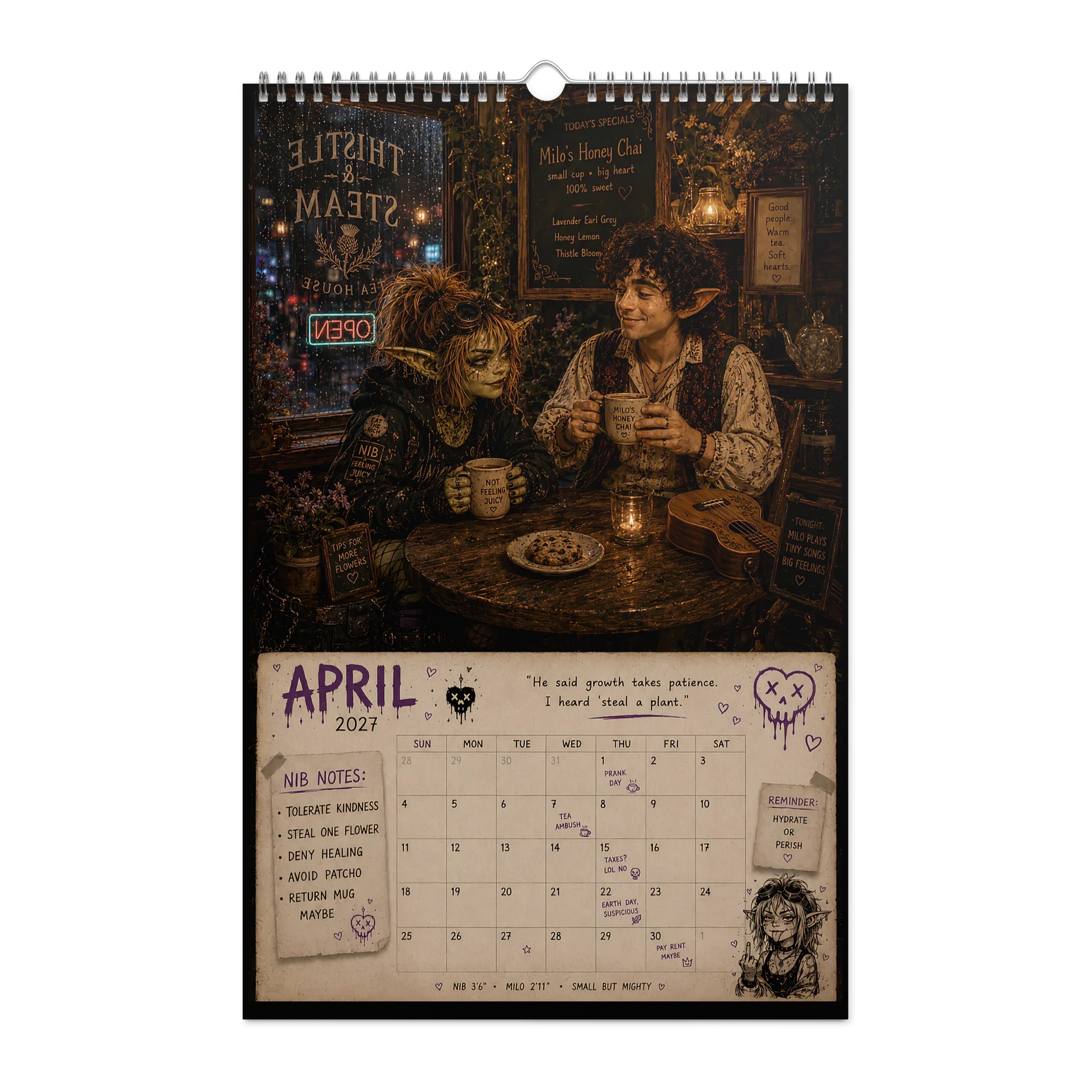 Nib 2027 Funny Hot Goblin Calendar product image (2)