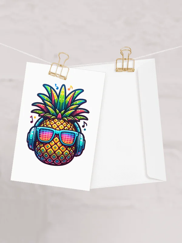 Funky Pineapple Greeting Card product image (1)