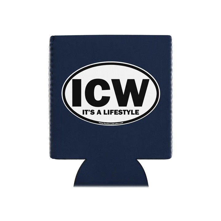 ICW-It's A Lifestyle - Dark Blue Can Koozie product image (1)