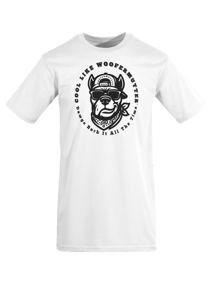 WooferMutter Men’s Premium Heavyweight White Tee product image (1)