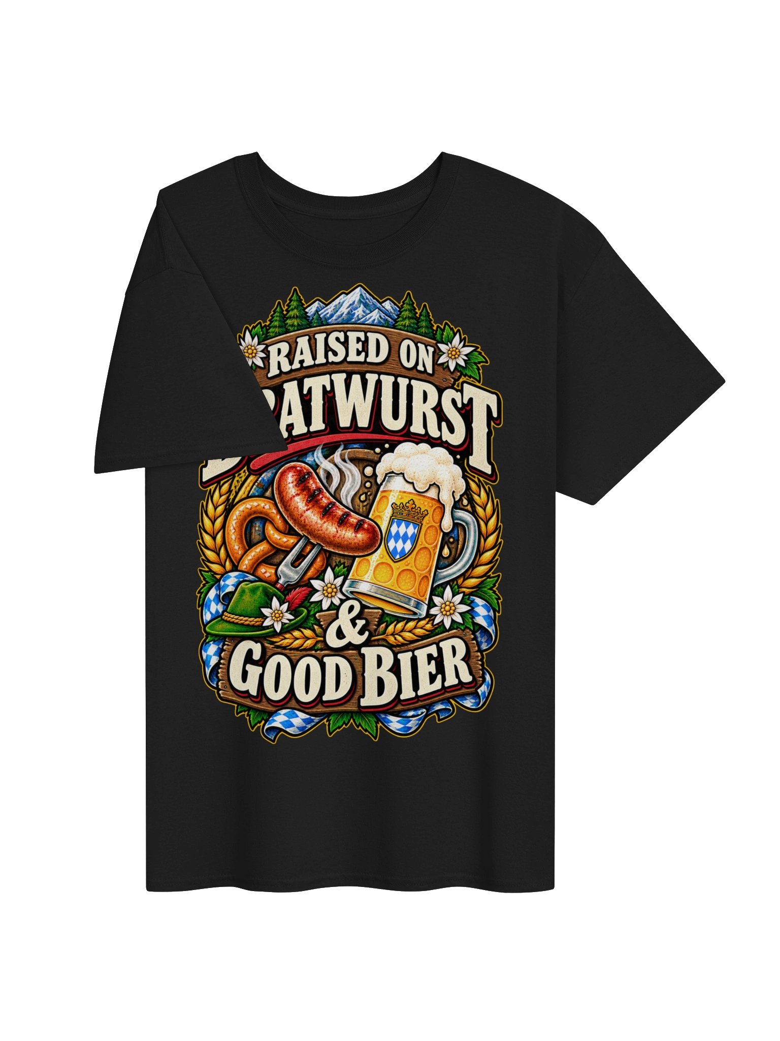 Raised on Bratwurst and Good Bier German Vintage Tee product image (33)