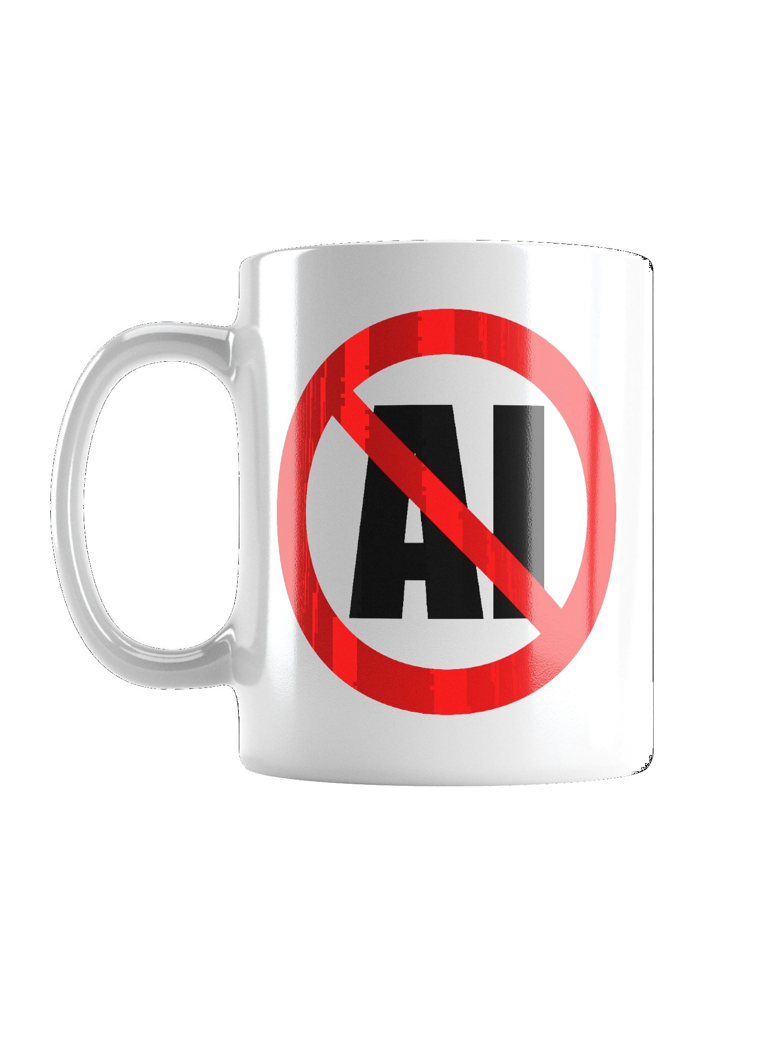 No AI Coffee Mug (white) product image (1)