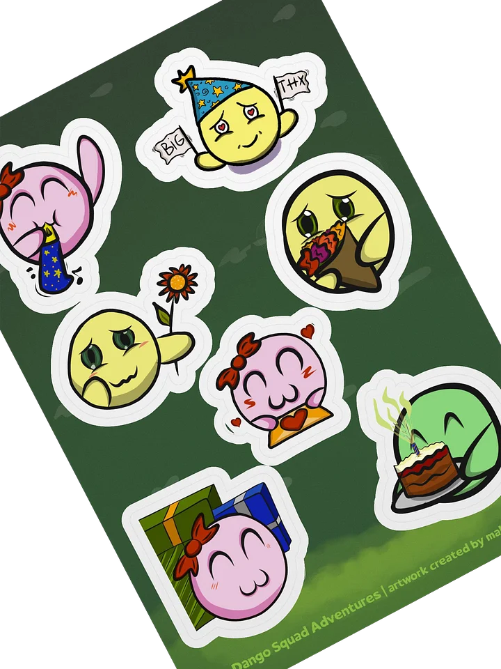 Dango with Love Set - Kiss Cut Sticker Sheet product image (2)