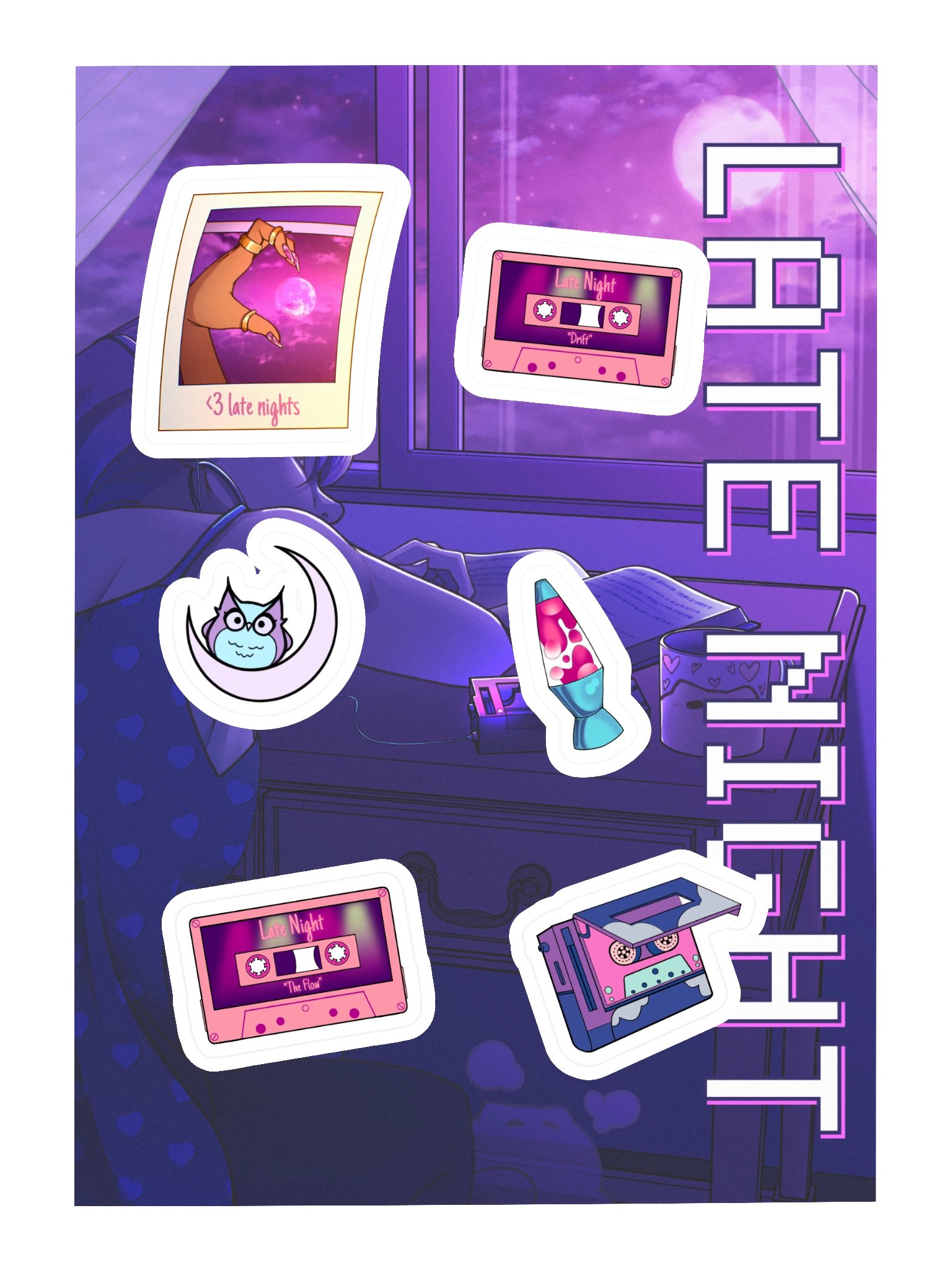 Late Night Tune Stickers product image (4)