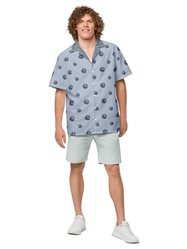 "Curse of the Chomp" – Hawaiian Shirt – Skyfade Blue product image (3)