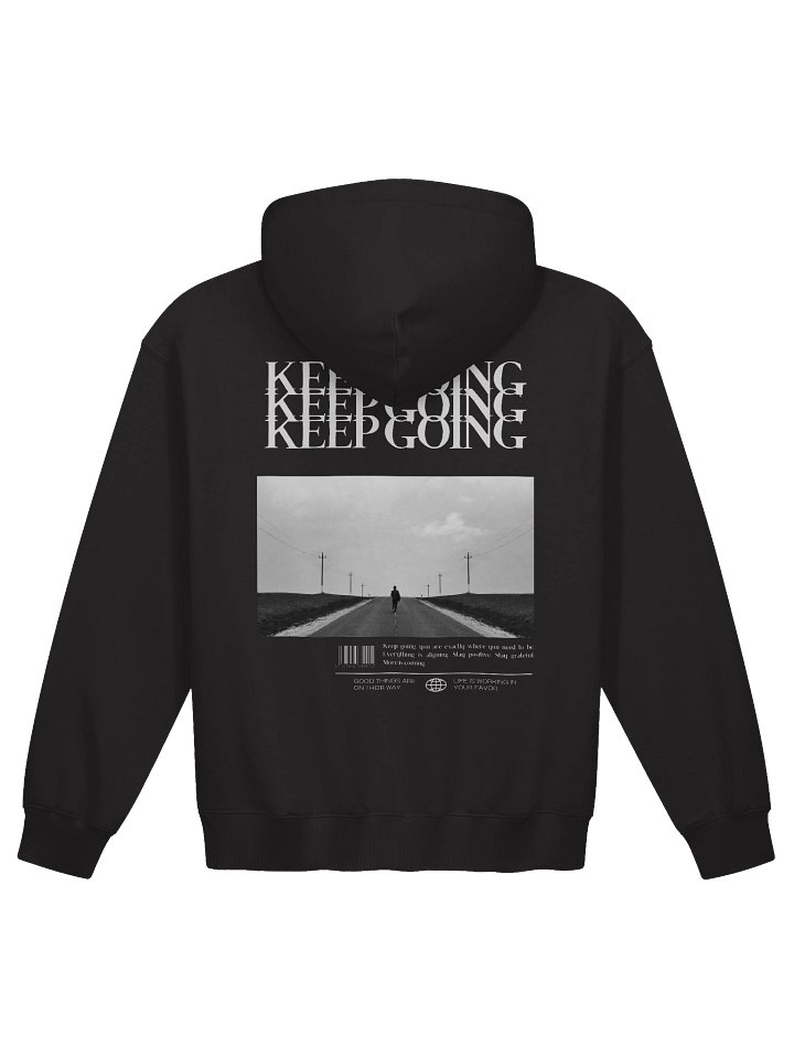 Keep Going Hoodie Men - Black product image (2)