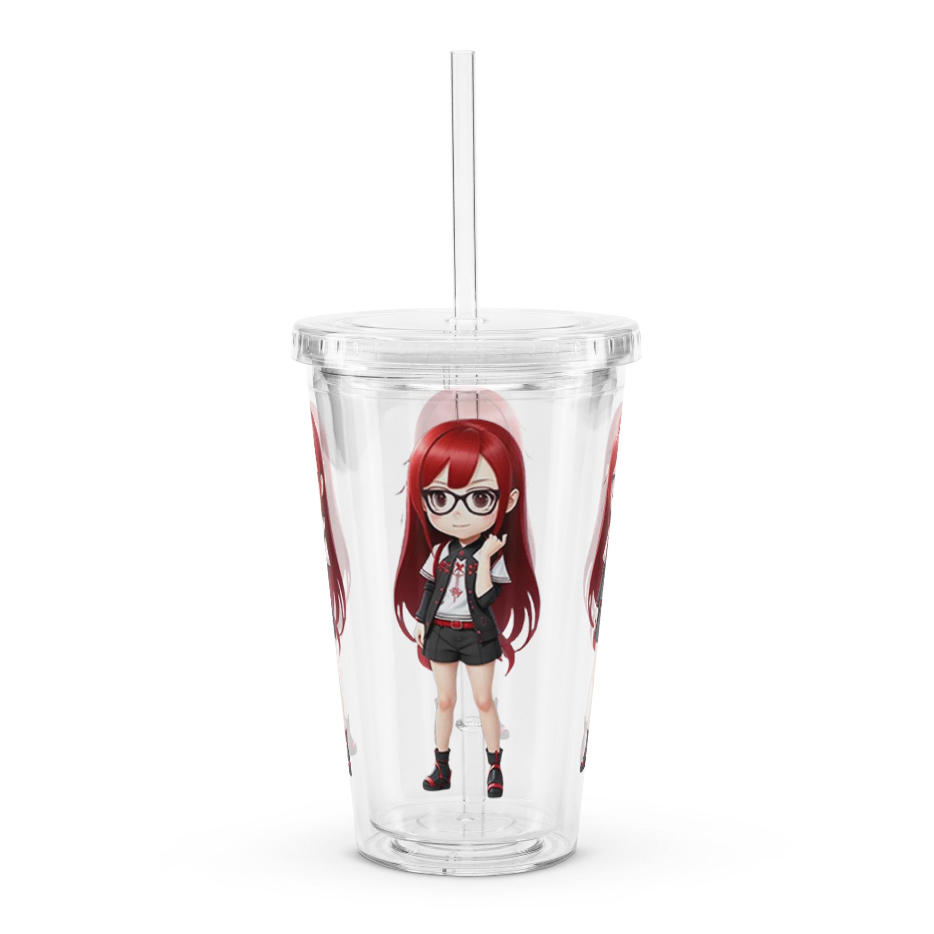 (Red CHIBI) K Clear Plastic Tumbler product image (4)