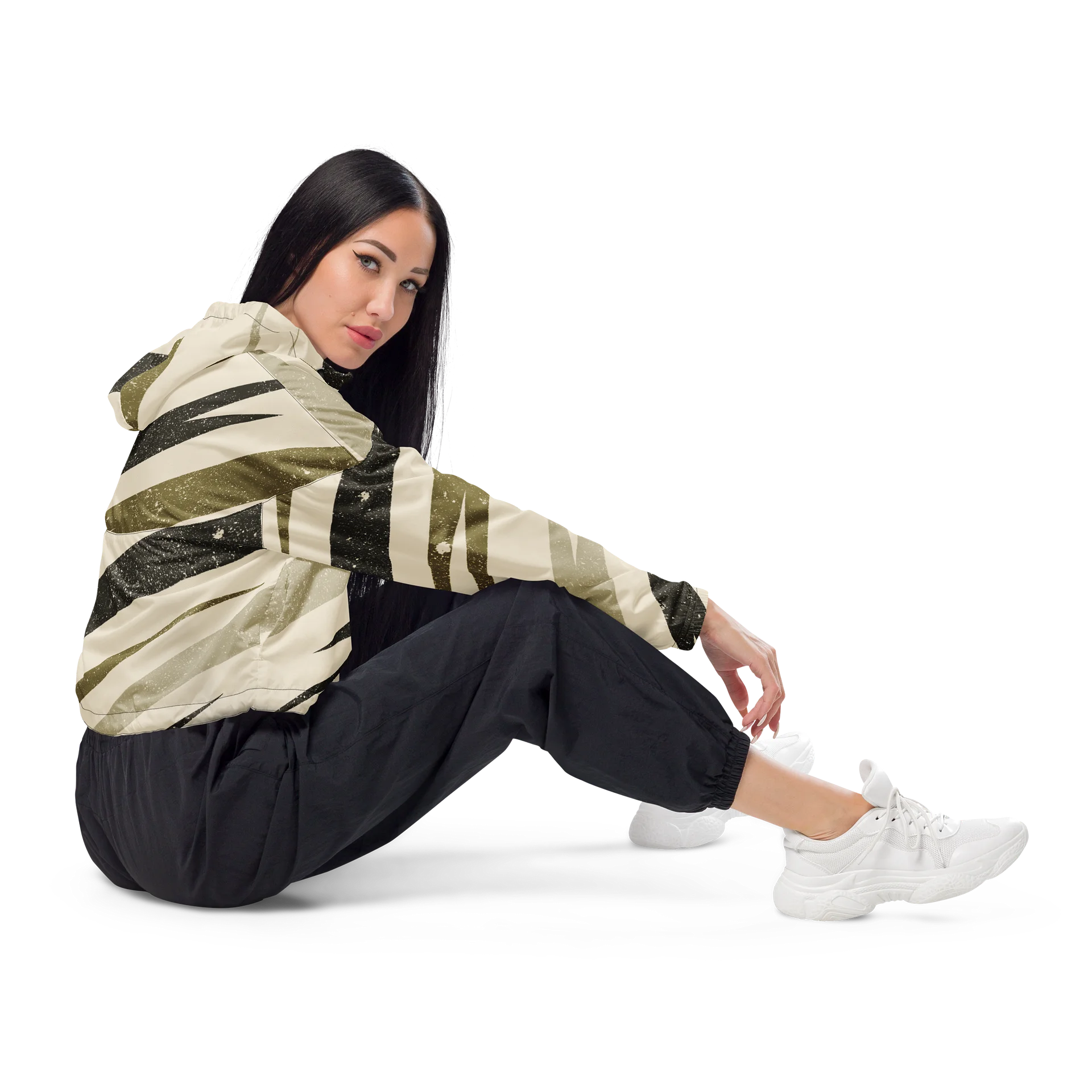 Geo Stripe Cropped Windbreaker product image (4)