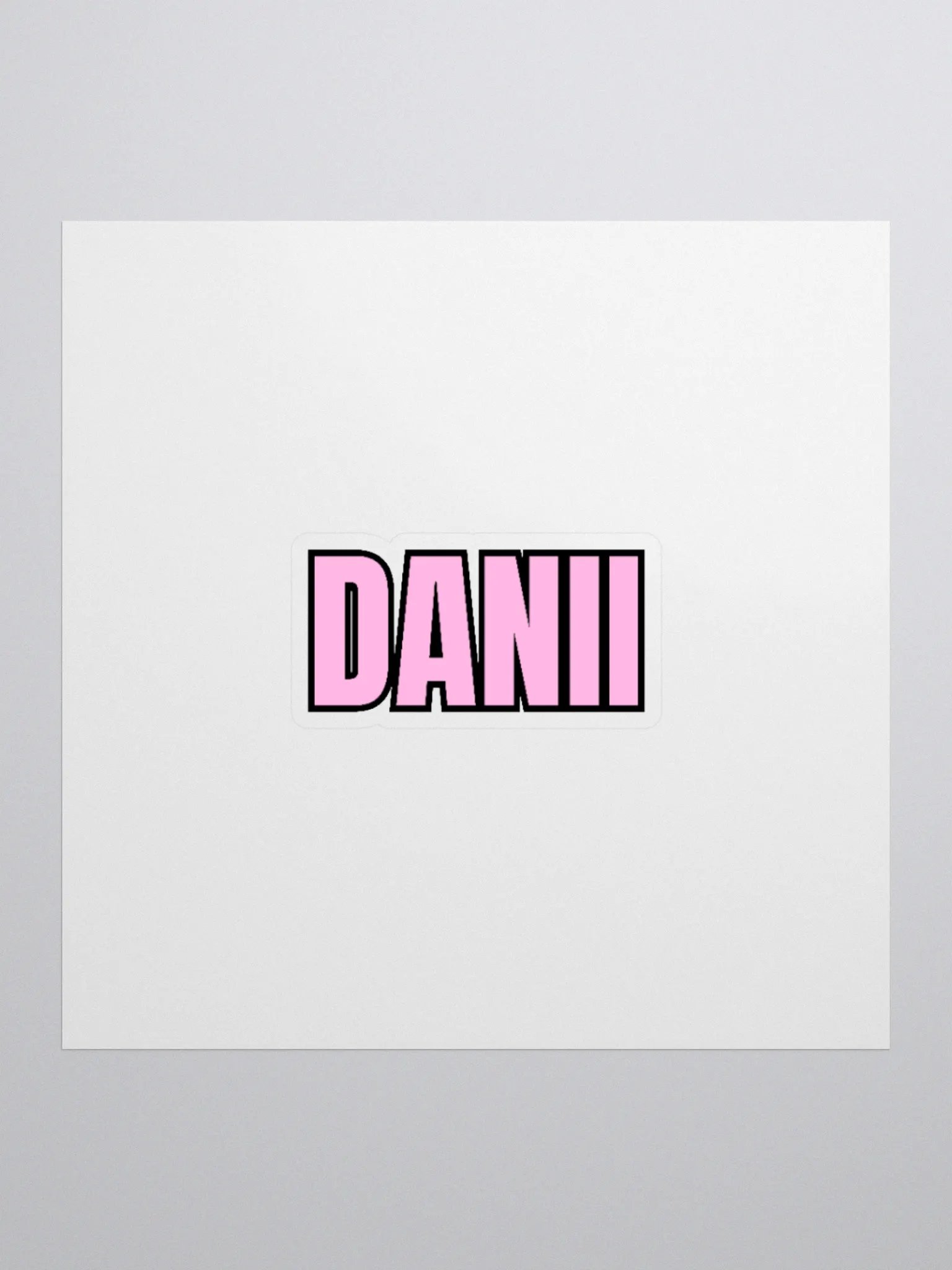 DANII PINK BLACK STICKER product image (3)