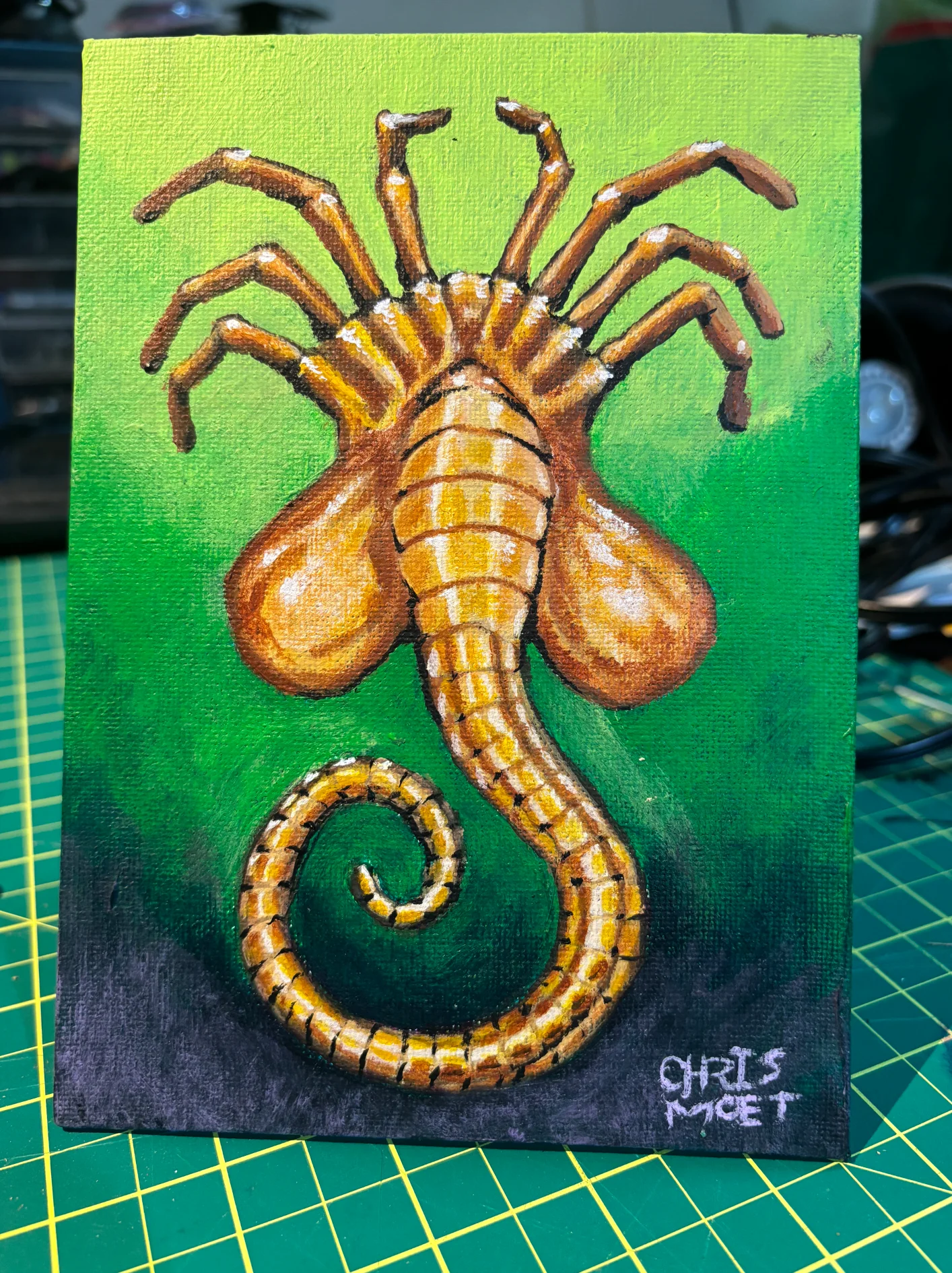 Careful, they're a hugger. 5x7 acrylic on canvas board. (Canada Only) product image (3)