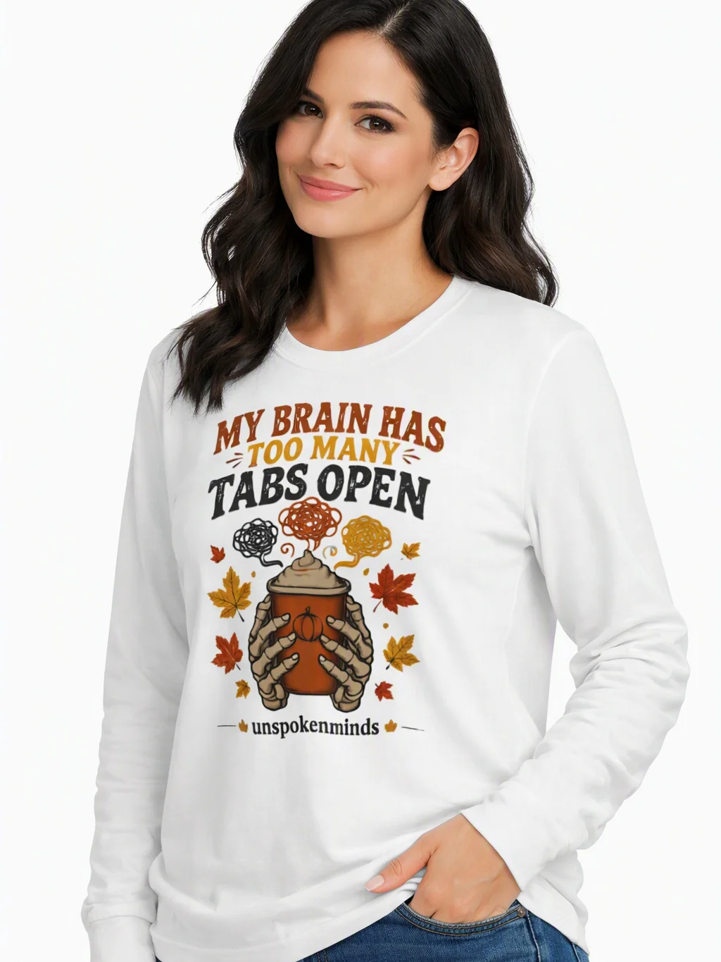 My Brain Has Too Many Tabs Open Long Sleeve Shirt product image (6)