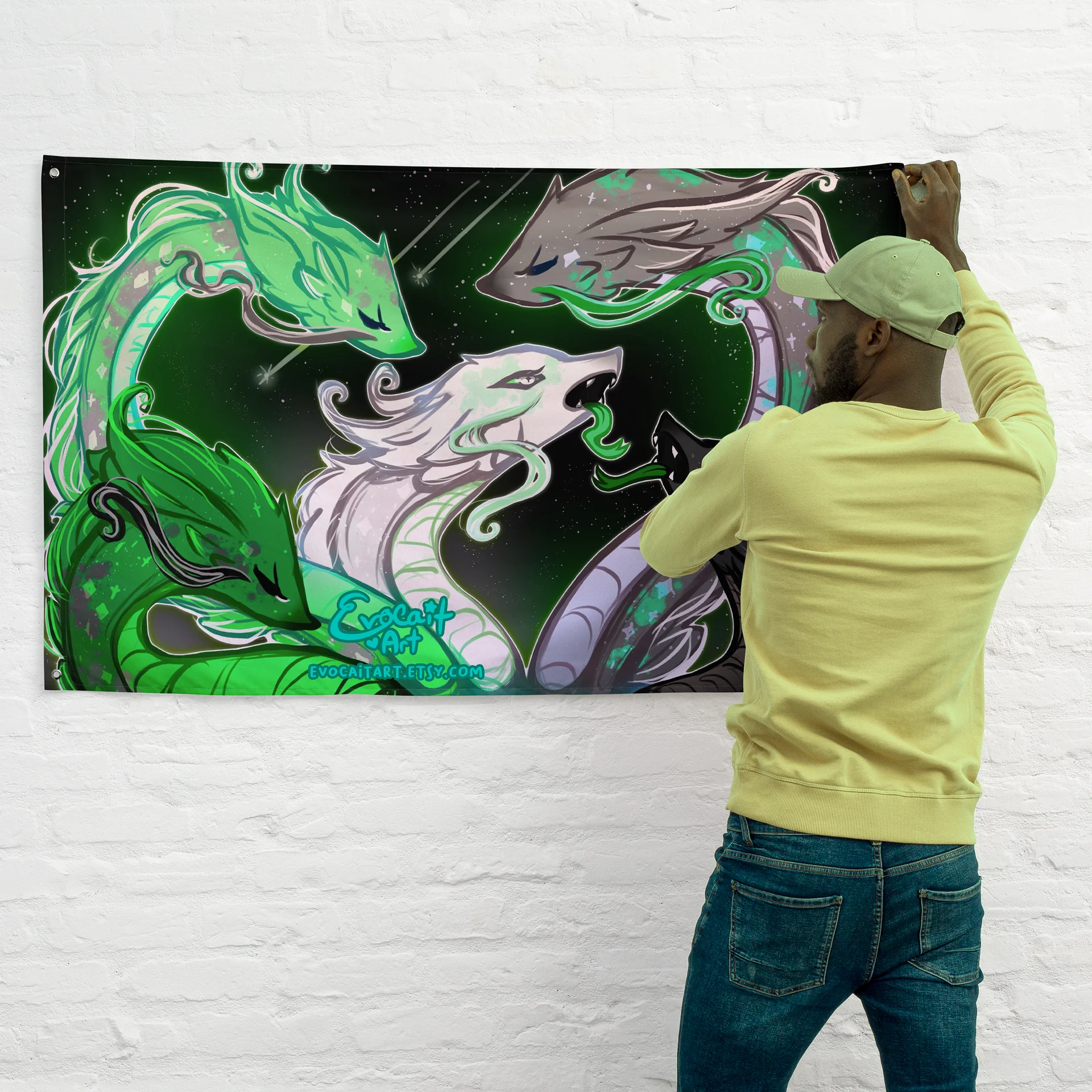 Fantasy Hydra Aromantic Subtle Pride Flag product image (4)